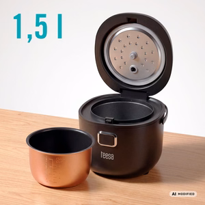 TEESA ceļojumu multivārāmais katls un rīsu vārītājs, 2 l, 12–24 V / 230 V, 350 W