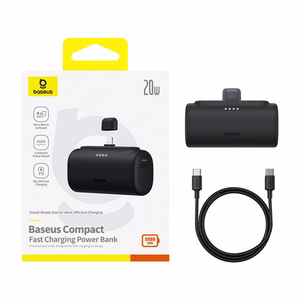 Portatīvais lādētājs OS-Baseus Compact IP 5000mAh 20W (melns)