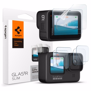 Spigen Glass.tR Slim rūdītā stikla un plēves 2 daļu komplekts GoPro Hero 9 / 10 / 11 / 12 - caurspīdīgs