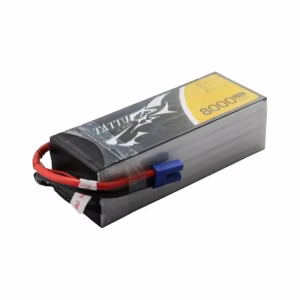 Tattu 8000 mAh 22,2 V 25C 6S1P Lipo akumulatoru komplekts ar EC5 savienotāju