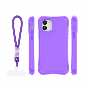 Safepop maciņš ar siksniņu priekš iPhone 12 / 12 Pro 6,1" violets