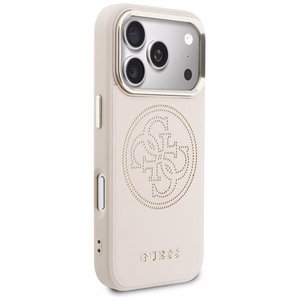 Guess Perforated 4G MagSafe чехол для iPhone 17 Pro Max розовый