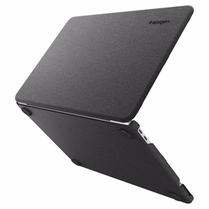 Spigen Urban Fit melns maciņš 2026. gada MacBook Neo 13 collu datoram