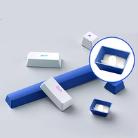 Machenike K500B-B87 Vadu mehāniskā spēļu tastatūra ar apgaismojumu, Red Switch - balts