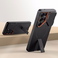 Tech-Protect Kevlar Aura MagSafe Maciņš for Samsung Galaxy S26 Ultra - melns and oranžs