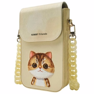 Nimmy Big Eyed Pet 2.0 Kaķis Viedtālruņa apvalks - zaļš