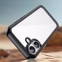 Outer Space viedtālruņa apvalks iPhone 17 - melns caurspīdīgs