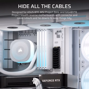Corsair 4500X LX-R RGB rūdīts stikls vidēja torņa korpuss, balts