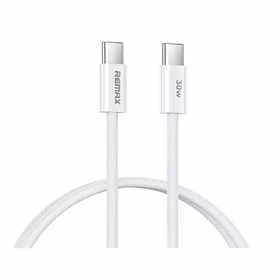 USB kabelis Remax RC-C010 USB-C uz USB-C 30W 1.0m, balts