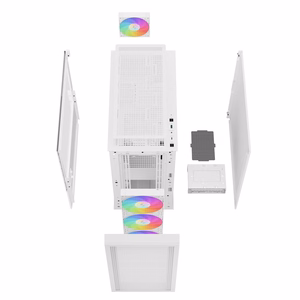 DeepCool CH560 DIGITAL WH Midi Tower balts