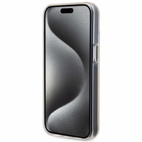 Guess GUHCP15SHDECMP iPhone 15 6.1" rozā/rozā cietais viedtālruņa apvalks IML Faceted Mirror Disco Iridescent