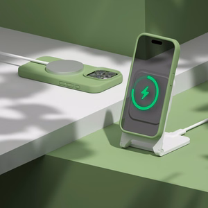 Etteri silikona viedtālruņa apvalks iPhone 12 / 12 Pro 6,1" gaiši zaļš