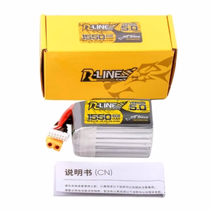 Lipo Tattu R-Line versija 5.0 1550 mAh 22,2 V 150C 6S akumulators ar XT60 savienotāju