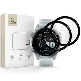 Tech-Protect Glass Flex+ 2 komplekts hibrīdstikls Garmin Forerunner 570 42mm - Melns