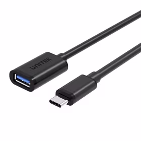 UNITEK Y-C476BK USB cable USB 3.2 Gen 1 (3.1 Gen 1) 0.2 m USB C USB A melns