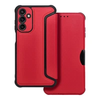 RAZOR grāmatas tipa viedtālruņa apvalks SAMSUNG A15 4G / A15 5G sarkans