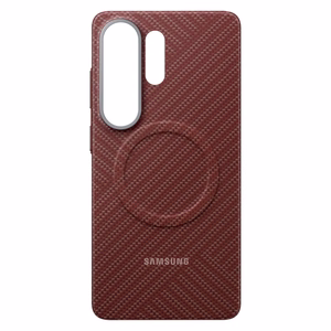 Samsung Carbon Magnet Maciņš Samsung Galaxy S26 Ultra, saderīgs ar MagSafe - sarkans