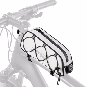 Rockbros TL004 ROAD TO SKY 0.7L ūdensizturīga velosipēda rāmja soma - balta