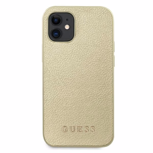 Guess GUHCP12SIGLGO iPhone 12 mini 5.4" золотой/золотой жёсткий чехол Iridescent