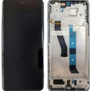 Oriģināls zaļš Xiaomi Poco M8 5G displeja modulis ar skārienpaneli un rāmi (servisa iepakojums)