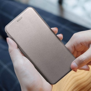 ELEGANCE grāmatas apvalks viedtālrunim SAMSUNG A14 4G / A14 5G pelēks