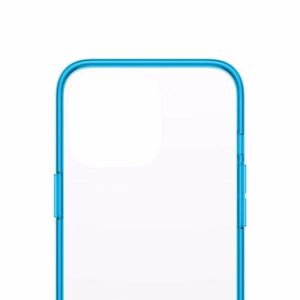 PanzerGlass ClearCase antibakteriālais militārās pakāpes sertificētais viedtālruņa apvalks iPhone 13 Pro – caurspīdīgs zils