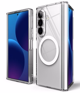 Ringke Fusion Flap Magnetic MagSafe maciņš modelim Samsung Galaxy Z Fold 8 Ultra – caurspīdīgs