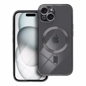 ELECTRO MAG COVER viedtālruņa apvalks saderīgs ar Magnētisko IPHONE 15 melns