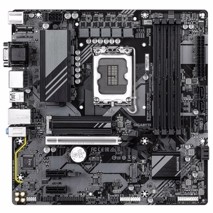 GIGABYTE B760M DS3H GEN5 pamatplate - atbalsta Intel Core 14. paaudzes procesorus, 6+2+1 fāžu digitālais VRM, līdz 5600MHz DDR5, 2xPCIe 4.0 M.2, 2.5GbE LAN, USB 3.2 Gen2