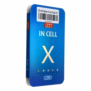 LCD ekrāns iPhone X ar digitizeru melns