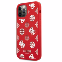 Guess GUHCP12LLSPEWRE iPhone 12 Pro Max 6.7" sarkans/sarkans cietais apvalks Peonijas kolekcija