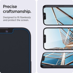 Spigen Glas.tR EZ Fit Tempered Glass for iPhone 13 / 13 Pro / 14 / 16e / 17e - 2 pcs.