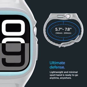 SPIGEN LIQUID AIR PRO APPLE WATCH 10 (46 MM) pelēks