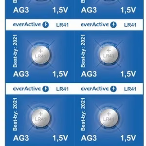 Mini sārmainās baterijas everActive G3 LR736 LR41 10 gab.