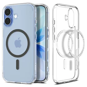 Spigen Ultra Hybrid Magnētiskais viedtālruņa apvalks iPhone 17 - Caurspīdīgs pelēks