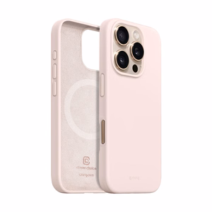 Crong Color Cover Magnetic MagSafe vāciņš ierīcei iPhone 16 Pro Max, smilšu rozā