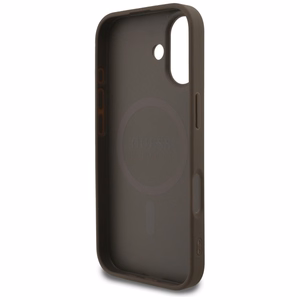 Guess 4G Strap Triangle Logo Magnētiskais viedtālruņa apvalks iPhone 17 - brūna