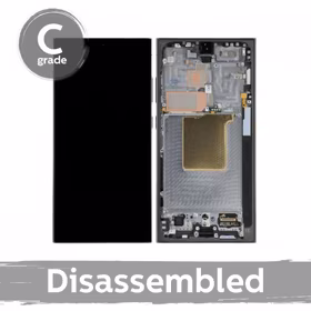 LCD displejs saderīgs ar Samsung S928 S24 Ultra ar rāmi / Titanium Yellow / (7.5/10 lietots)
