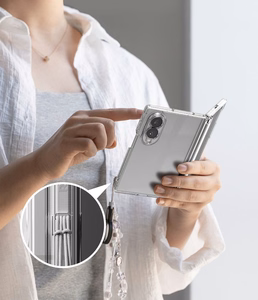 Ringke Fusion Flap vāciņš modelim Samsung Galaxy Z Fold 8 – caurspīdīgs