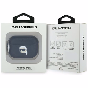 Karl Lagerfeld Monogram Karl Head for AirPods Pro 3 black