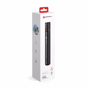 FORCELL F-GRIP F170XL automātiskais pašbildes kāts ar tālvadības statīvu melns