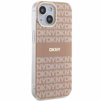 DKNY IML mono un svītru magnētiskais viedtālruņa apvalks iPhone 15 / 14 / 13 - rozā