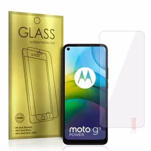 Rūdīts stikls zelta Motorola Moto G9 Power