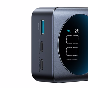 Joyroom JR-PBF05 Pro 30000mAh 65W Powerbank ar Digitālo Displeju 2x USB-C 1x USB-A - Melns