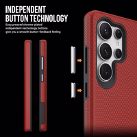 Perfekcionistu trīsstūra korpuss Samsung S938 S25 Ultra red