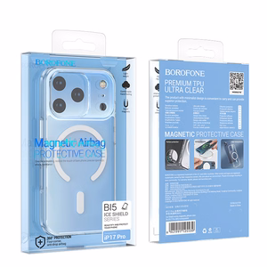 Borofone maciņš BI5 Ice Shield Magnetic Iphone 17 Pro Max caurspīdīgs