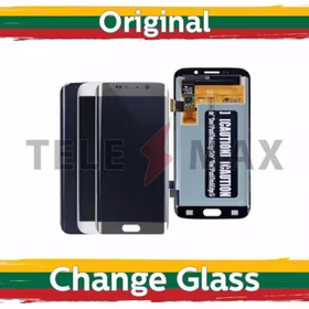 LCD Displejs Saderīgs ar Samsung G925 S6 Edge Zeltains (Renewed: Telemax)