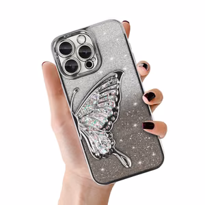 Tel Protect Butterfly Water Чехол для Iphone 13 Pro серебряный