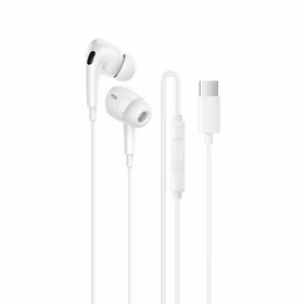 Borofone Austiņas BM100 Pro Fuente ar mikrofonu Type C (DAC) baltas