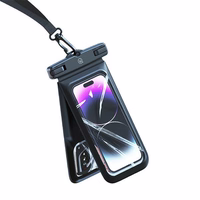 USAMS ūdensizturīgs maciņš podwójne 6.7" IP68 melns FSD1401 (YD014)